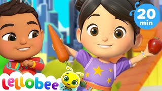 Yes Yes Vegetables Song - Healthy Habits! | Lellobee by CoComelon |Nursery Rhymes and Songs for Kids