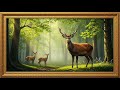 Majestic Deer in Enchanted Forest — Relaxing Nature Art for TV | 3 Hours