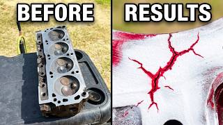 How to dye test cylinder heads for cracks: It WORKS!