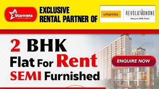 2 BHK Flat for Rent @OMR | Urbanrise Revolution One | Next Gen Amenities &Rooftop | Semi Furnished