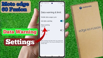 how to off data warning in moto edge 60 fusion, moto edge 60 fusion data warning problem