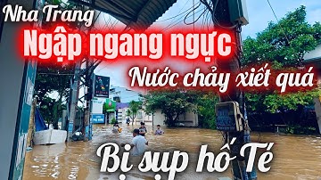 Lội ngang ngực sâu không thấy hố sâu , bị sụp hầm | Nha Trang Phía Tây lụt lớn thất thủ nhiều nơi 