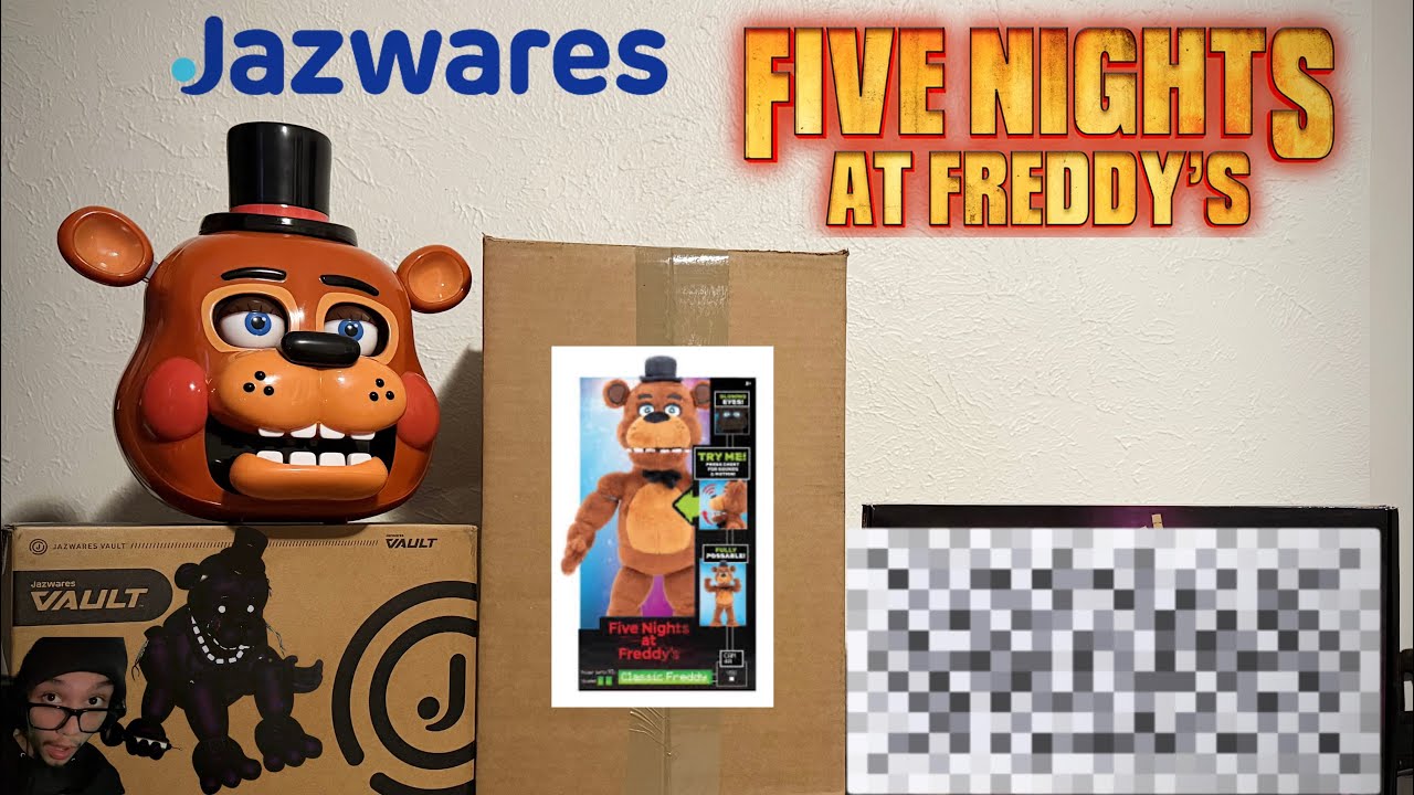 NEW FNAF JAZWARES POSABLE PLUSH + SHADOW FREDDY ENDO SERIES UNBOXING (REVIEW)
