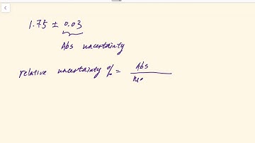 Absolute Uncertainty vs  Relative Uncertainty - Analytical Chemistry