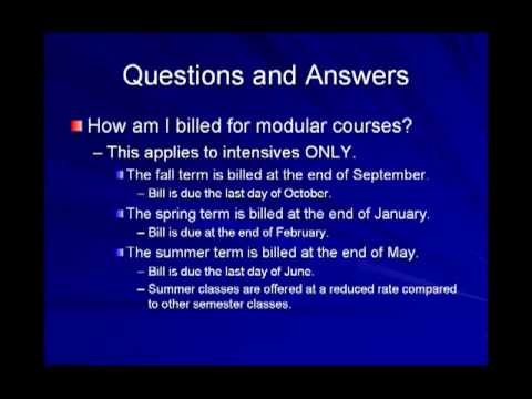Modular Program Information Part 3