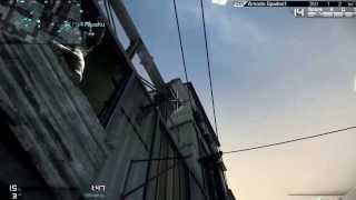 Call of Duty Ghost: Crazy Double Wall Bounce Throwing Knife Kill