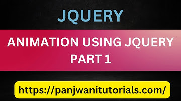 Animation Using Jquery Part 1  |  Hindi