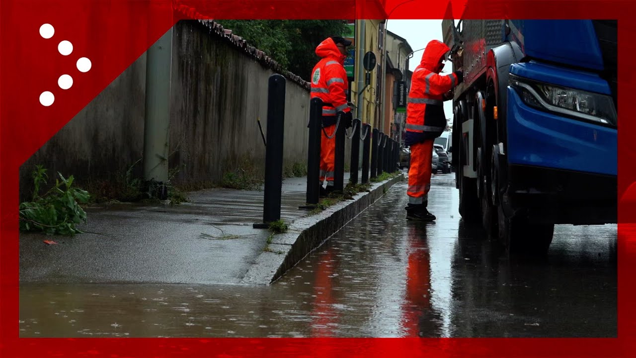 Gessate, torna la pioggia ma proseguono i lavori per togliere l'acqua in cantine e garage