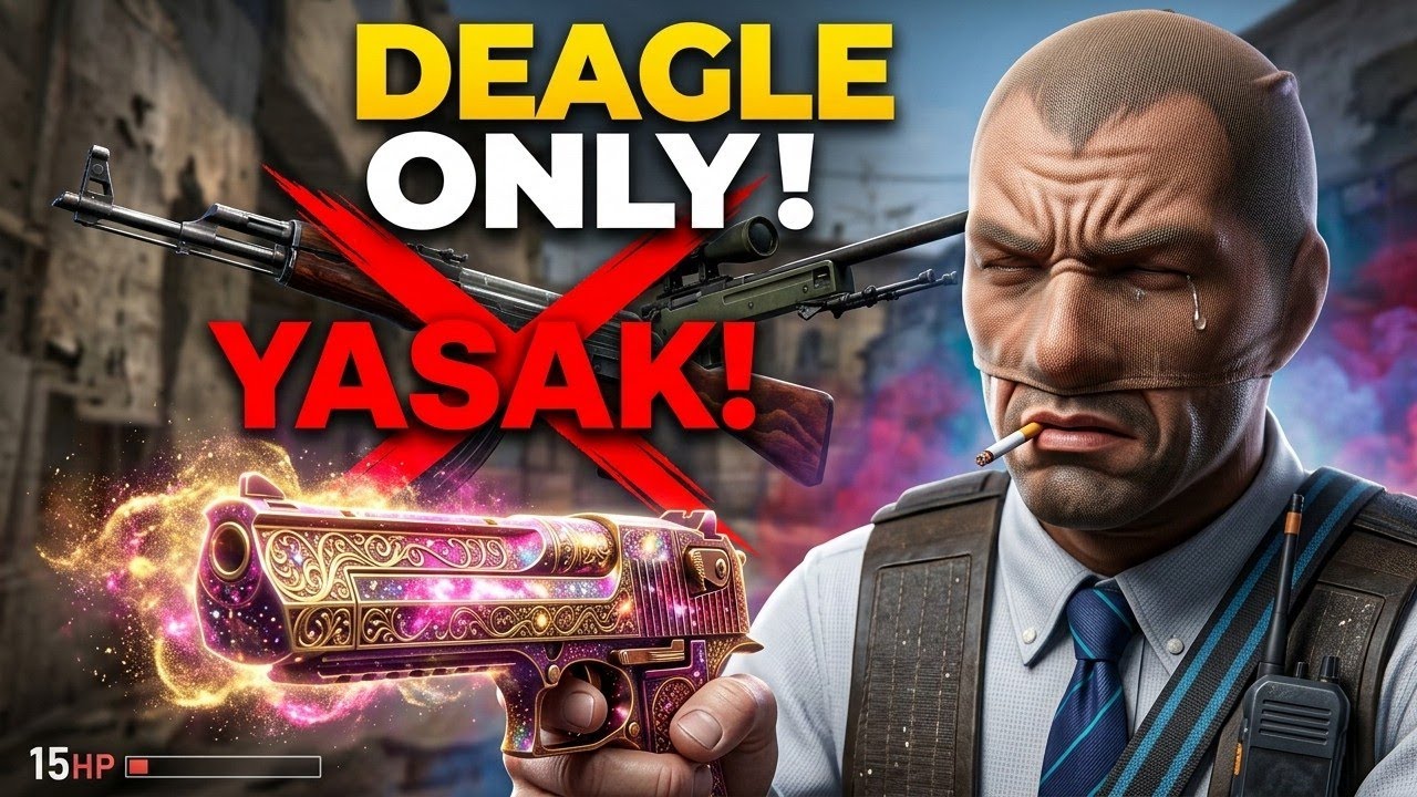 SİLAH ALMAK YASAK! Sadece Deagle İle Rekabetçi Girdim (Kafayı Yedim)