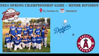 2014/05/23 Minor Dodgers vs Angels (Championship Game)