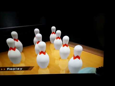 Jacob play wii bowling alvin and the chipmunks