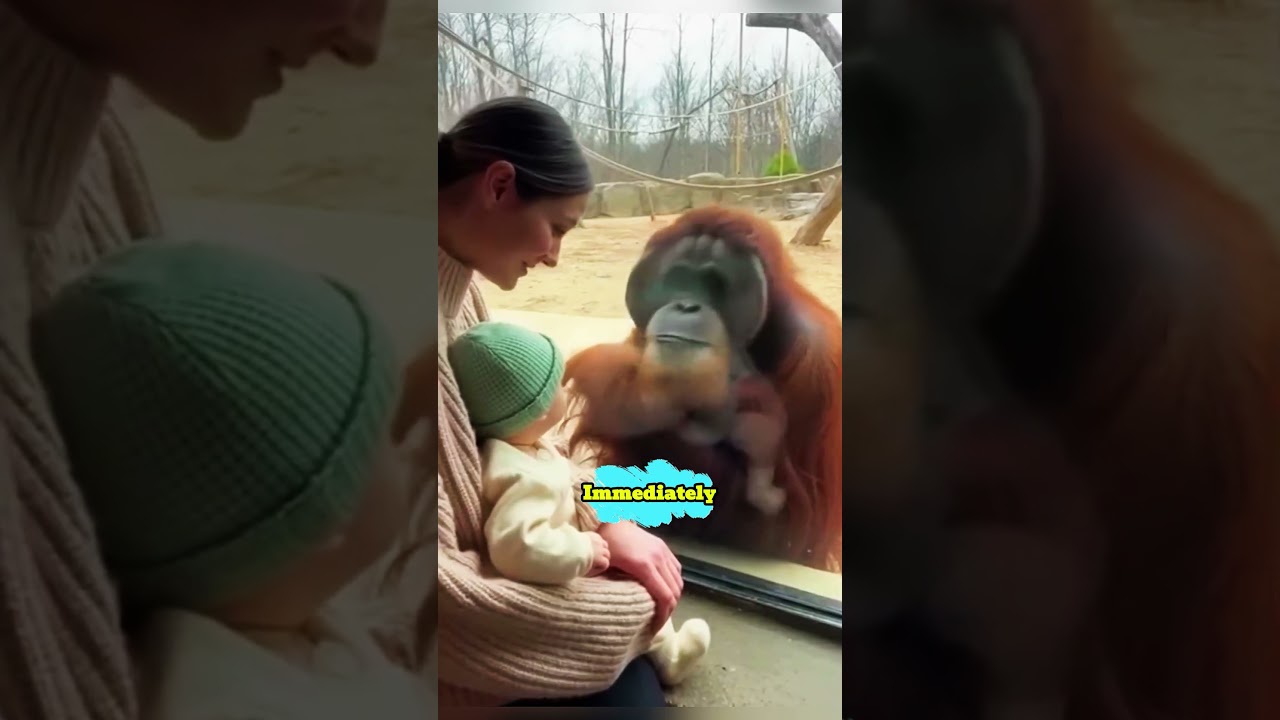 Monkey Mom Shows Off Baby🥰 