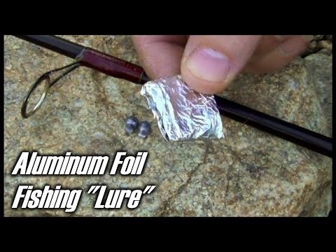 How To Make A Fishing Lure Out of Aluminum Foil - "Quick Trick"