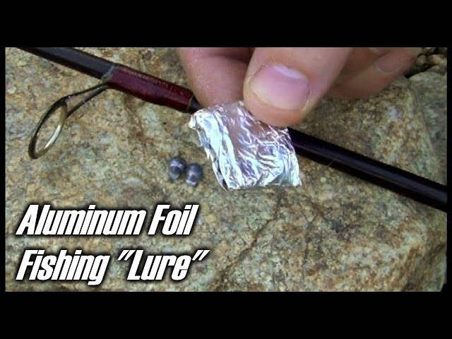 How To Make A Fishing Lure Out of Aluminum Foil - "Quick Trick" - YouTube