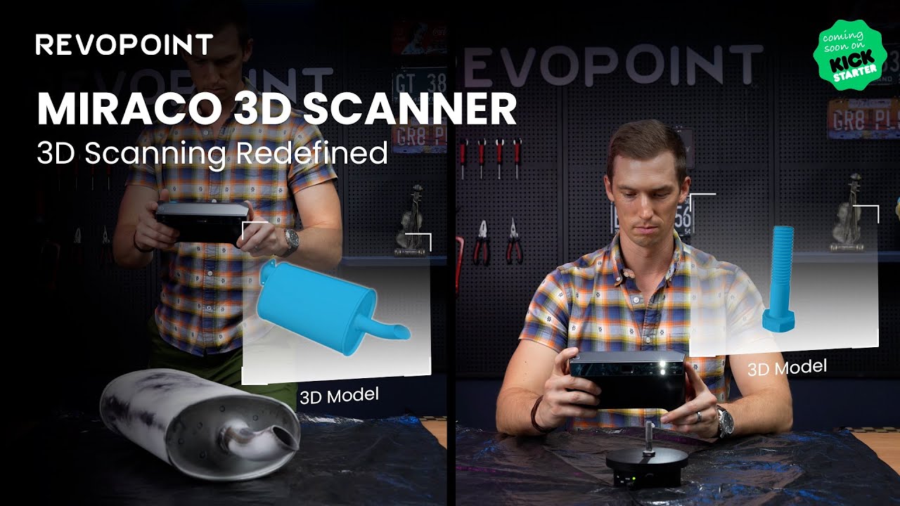Revopoint MIRACO 3D Scanner: Go Big, Go Small - YouTube