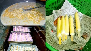 How to make commercial khoya kulfi with custard powder|कस्टर्ड पाउडर से खोया कुल्फी कैसी बनती है|