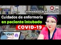 Cuidados en enfermería en el paciente intubado por COVID-19