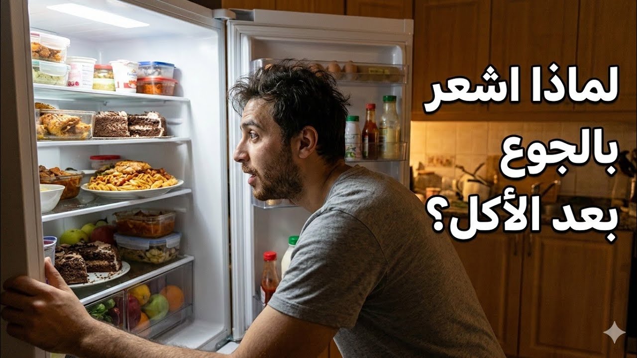 لماذا أشعر بالجوع بعد الأكل؟ #الجوع_بعد_الاكل