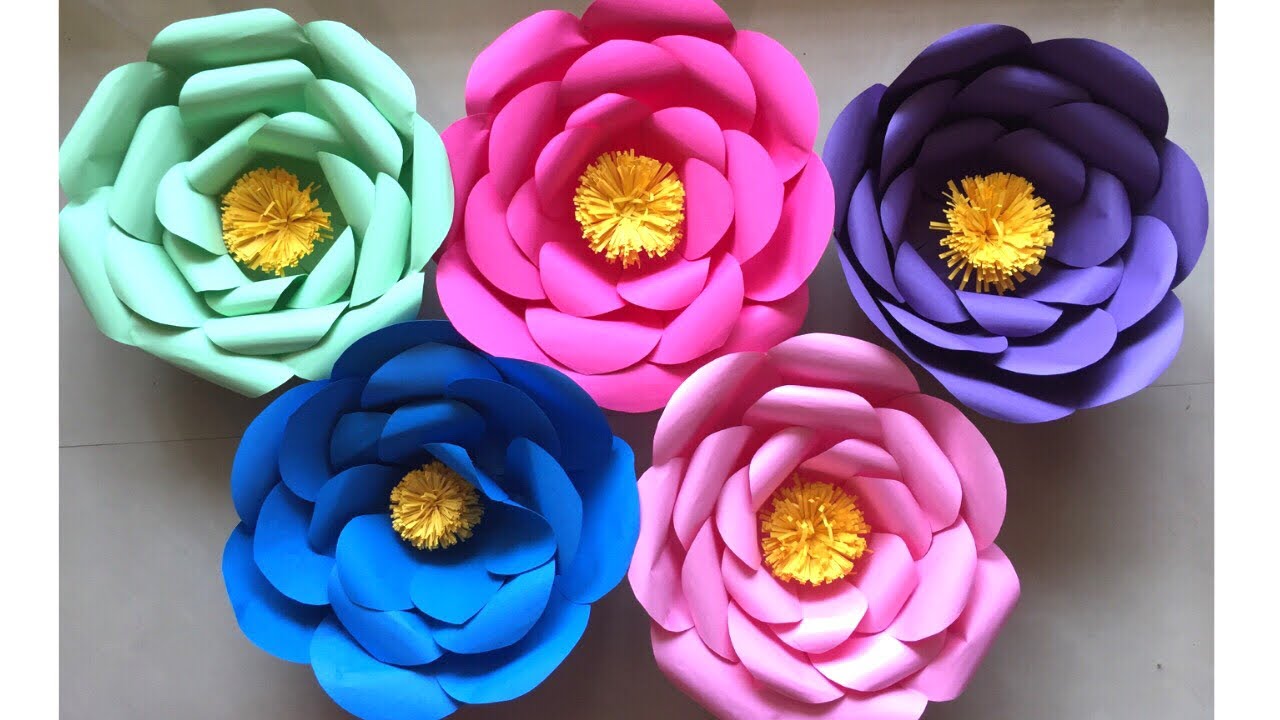 Giant Paper Flowers Decoration Diy 40cm Giant Paper Flowers Home