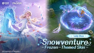 Lady Zhen-Snowventure | Honor of Kings x Disney's Frozen | Skin Showcase Shorts