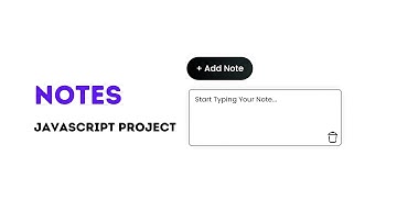How To Build Notes App Using HTML CSS and JavaScript
