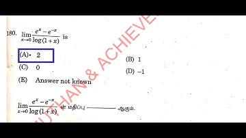 TNPSC - COMBINED STATISTICAL SERVICE EXAM 2023- MATHEMATICS PAPER ANSWER KEY PART IV (151 TO 200)