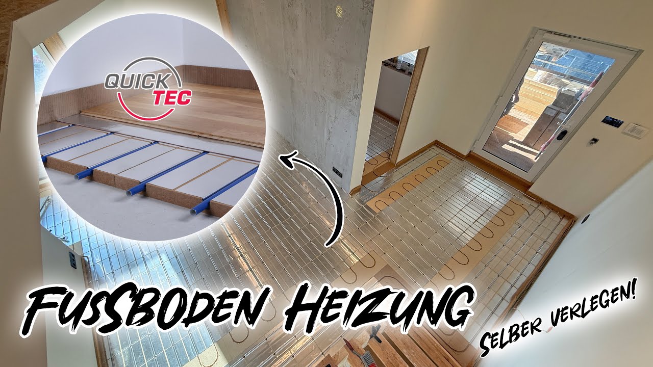 Fussbodenheizung ganz einfach selbst verlegen! So gehts!