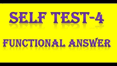 pgtrb self test -4 Functional Analysis answers