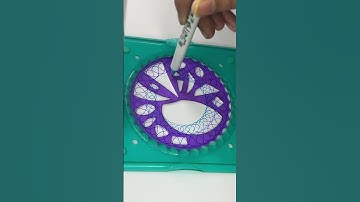 The Beauty of Motion in Every Line: Relaxing ASMR Spiral Art. #art #asmr #spirograph #shorts #2024