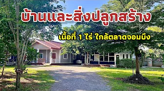 Land with house and buildings on an area of 1 rai, shady trees, near Chom Bueng Market, Ratchaburi