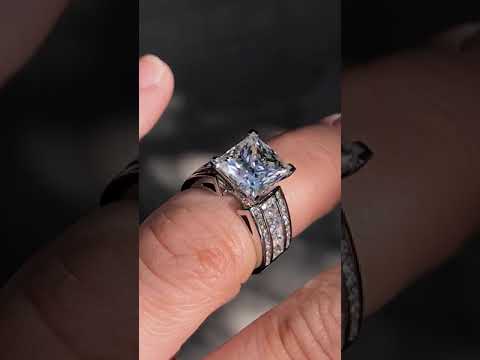 Home Try On Style enr640 with a 2.62ct Princess Center ring video