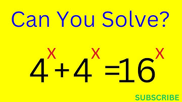 A Nice Math Olympiad Exponential Equation | Find X