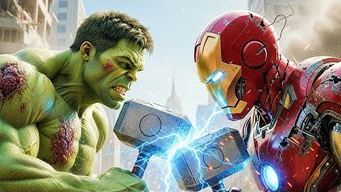 IRONMAN 2.0 vs Hulk Hard Fight– Ultra-Realistic Hammer Battle | Hulk Gets Destroyed by Mjolnir Power