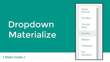 Dropdown Materialize