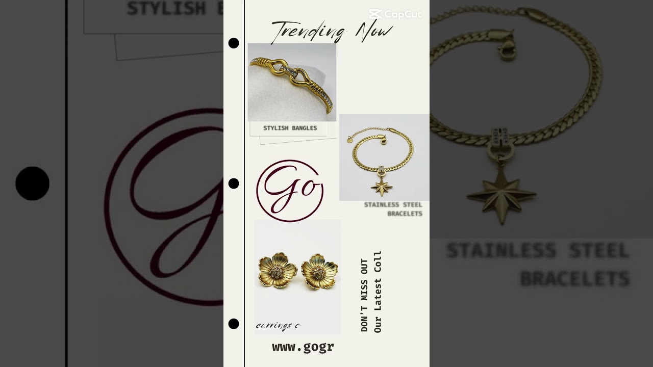 Stylish Stainless Steel Bracelets, Earrings & Bangles Collection