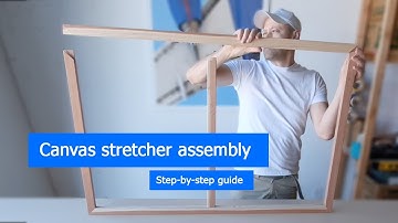 How to assembly canvas stretcher bars. Guide fore beginners.