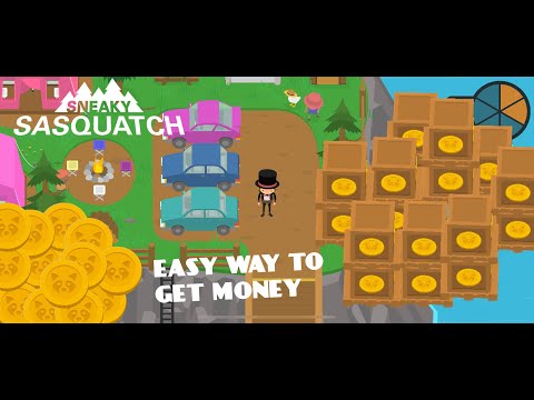 Видео: Легкий способ зарабатывать много денег! Sneaky sasquatch
