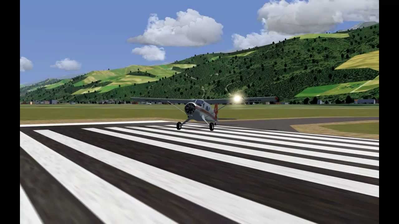 Flightgear Landing at Alpe d'Huez de Havilland DHC2 YouTube