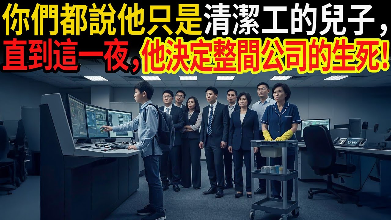 你們都說他只是清潔工的兒子，直到這一夜，他決定整間公司的生死！#感人故事 #老年故事 #口述故事 #人生故事