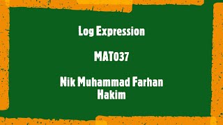 Log Expression MAT037