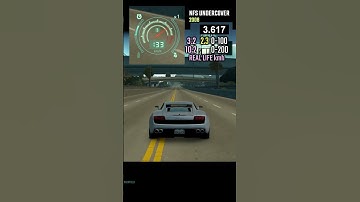 Gallardo 0-200 kmh NFS Undercover