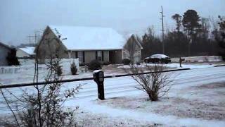 snow jan 10 2011 Morehead City NC Carteret County 0830 am.mpg