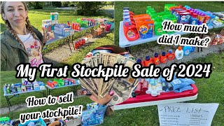 STOCKPILE SALE 2024 | HOW I SELL MY COUPON STOCKPILE | HOW MUCH I MADE