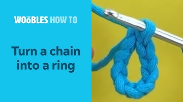 How to crochet a chain and join it to form a ring