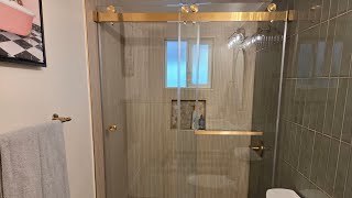 EasyWorc Frameless Double Sliding Shower Doors Shower Glass Door, 1/4" (6mm) Thick |QUICK OVERVIEW|