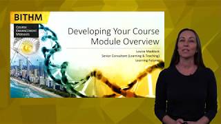 Celebrity BITHM Developing Your Course   Module Overview Net Worth