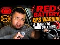 Red Battery, EPS Warning & Hard To Turn Steering