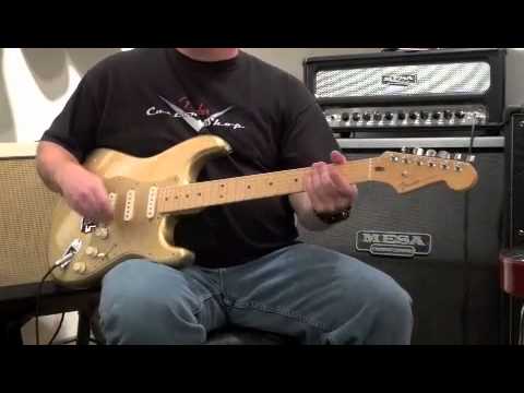 SOLD! - Fender FSR American Deluxe Stratocaster in Aztec Gold
