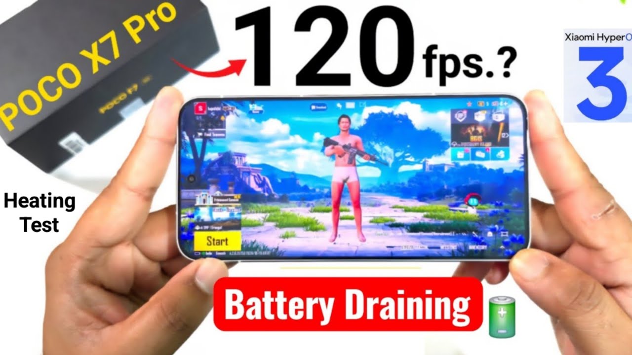 POCO X7 Pro 120 кадров в секунду BGMI. Батарея разряжается после обновления 🔥🔥🔥 