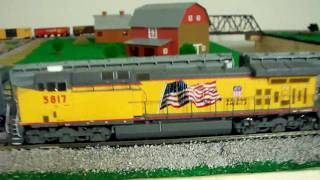 Review of the HO scale Athearn RTR AC4400 in Union Pacific Scheme, DCC quick plug equipped.